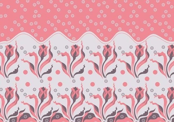 Batik Flowers Vector - vector gratuit #353357